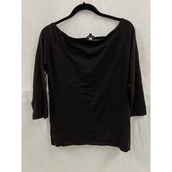 NWT W by Worth Faux Cashmere Ballet Neck Pullover size L - Picture 4 of 5